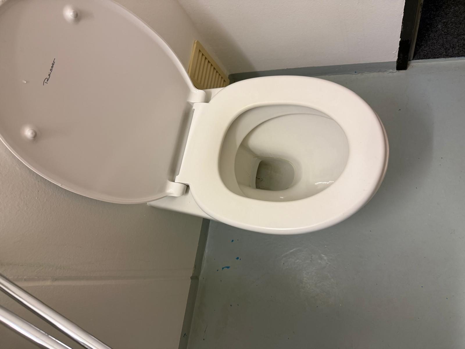 Sauberes WC nach der Reinigung